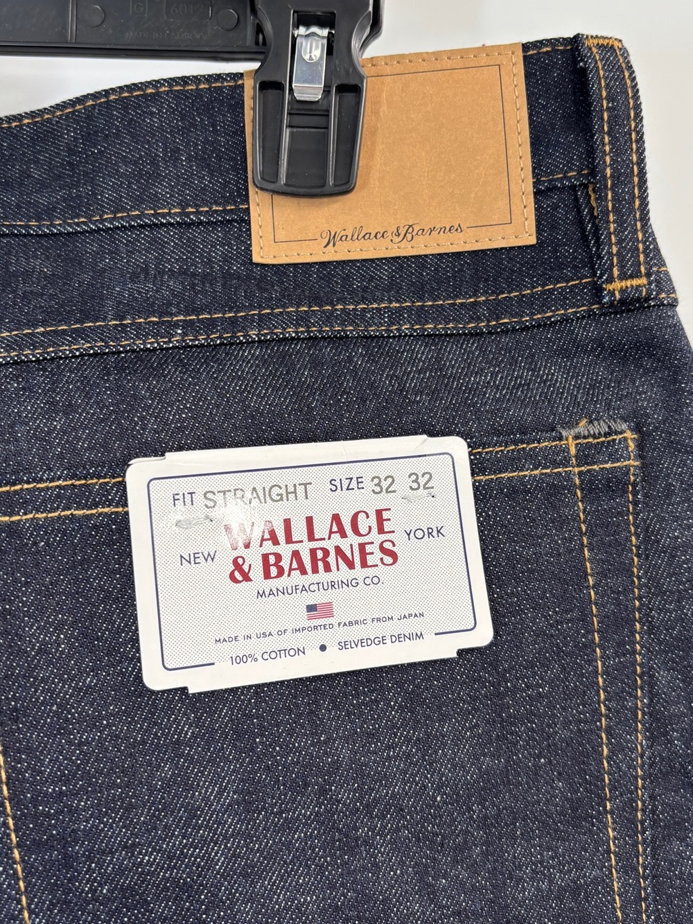 Wallace & Barnes straight-fit jean in Japanese raw selvedge denim 32/32 - Picture 4 of 6